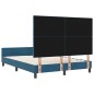 Rete letto vidaXL Blu scuro 140x190 cm Velluto