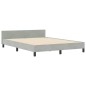 vidaXL Struttura del letto Grigio chiaro 140x200 cm Velluto
