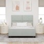 vidaXL Struttura del letto Grigio chiaro 140x200 cm Velluto
