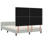 vidaXL Struttura del letto Grigio chiaro 140x200 cm Velluto