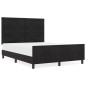 Struttura letto vidaXL Nera 140x200 cm in Velluto