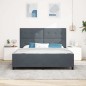 vidaXL Letto Grigio Scuro 180x200 cm in Velluto