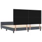 vidaXL Letto Grigio Scuro 180x200 cm in Velluto