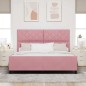 vidaXL Letto Rosa 180x200 cm Velluto vidaXL Letto Rosa 180x200 cm Velluto