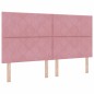 vidaXL Letto Rosa 180x200 cm Velluto vidaXL Letto Rosa 180x200 cm Velluto