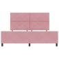 vidaXL Letto Rosa 180x200 cm Velluto vidaXL Letto Rosa 180x200 cm Velluto