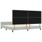 vidaXL Letto Grigio Chiaro 200x200 cm Velluto vidaXL Letto Grigio Chiaro 200x200 cm Velluto
