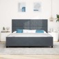 Struttura letto in velluto grigio scuro 200x200 cm vidaXL