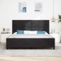 Struttura del Letto in Velluto Nero 200x200 cm