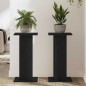 vidaXL Supporti per Altoparlanti - 2 pezzi, Rovere Nero, 30 x 30 x 60 cm, in Legno Ingegnerizzato.
