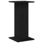 vidaXL Supporti per Altoparlanti - 2 pezzi, Rovere Nero, 30 x 30 x 60 cm, in Legno Ingegnerizzato.