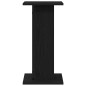 vidaXL Supporti per Altoparlanti - 2 pezzi, Rovere Nero, 30 x 30 x 60 cm, in Legno Ingegnerizzato.
