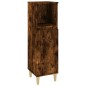 Set Mobili da Bagno 3 pz Rovere Fumo in Legno Multistrato Set Mobili da Bagno 3 pz Rovere Fumo in Legno Multistrato