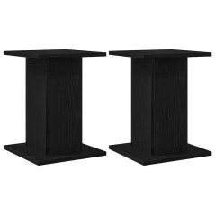 Supporto per piante vidaXL 2 pezzi Rovere Nero 30x30x40 cm Legno ingegnerizzato