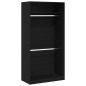 vidaXL Armadio in Rovere Nero - 100 x 50 x 200 cm, fatto in legno ingegnerizzato. vidaXL Armadio in Rovere Nero - 100 x 50 x 200 cm, fatto in legno ingegnerizzato.