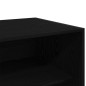 vidaXL Armadio in Rovere Nero - 100 x 50 x 200 cm, fatto in legno ingegnerizzato. vidaXL Armadio in Rovere Nero - 100 x 50 x 200 cm, fatto in legno ingegnerizzato.