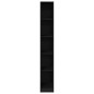 vidaXL Armadio in Quercia Nera - 30 x 50 x 200 cm, fatto in legno ingegnerizzato.