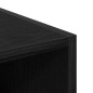 vidaXL Armadio in Quercia Nera - 30 x 50 x 200 cm, fatto in legno ingegnerizzato.