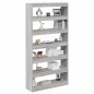 Mobile per libri/divisorio per stanze in rovere nero 100x30x198 cm in legno ingegnerizzato