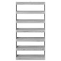Mobile per libri/divisorio per stanze in rovere nero 100x30x198 cm in legno ingegnerizzato