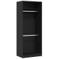 vidaXL Armadio in rovere nero - 80 x 50 x 200 cm, fatto in legno ingegnerizzato vidaXL Armadio in rovere nero - 80 x 50 x 200 cm, fatto in legno ingegnerizzato