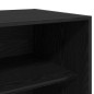 vidaXL Armadio in rovere nero - 80 x 50 x 200 cm, fatto in legno ingegnerizzato vidaXL Armadio in rovere nero - 80 x 50 x 200 cm, fatto in legno ingegnerizzato