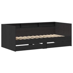 vidaXL Struttura per Letto Giorno con Cassetti Grigio Calcestruzzo 90x200 cm Legno Ingegnerizzato