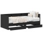 vidaXL Struttura per Letto Giorno con Cassetti Grigio Calcestruzzo 90x200 cm Legno Ingegnerizzato