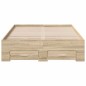 vidaXL Struttura letto rovere Sonoma 140x200 cm legno ingegnerizzato