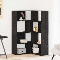 Armadio Angolare vidaXL Nero Rovere 140x30x140 cm Legno ingegnerizzato
