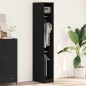 vidaXL Armadio in Rovere Nero 30 x 50 x 200 cm – fatto in legno ingegnerizzato.