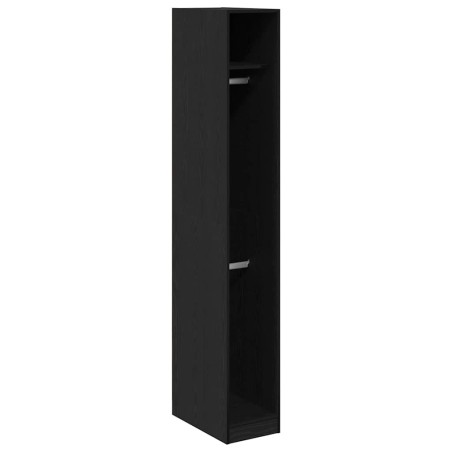 vidaXL Armadio in Rovere Nero 30 x 50 x 200 cm – fatto in legno ingegnerizzato.