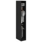 vidaXL Armadio in Rovere Nero 30 x 50 x 200 cm – fatto in legno ingegnerizzato.
