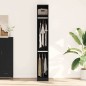 vidaXL Armadio in Rovere Nero 30 x 50 x 200 cm – fatto in legno ingegnerizzato.