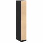 vidaXL Armadio in Rovere Nero 30 x 50 x 200 cm – fatto in legno ingegnerizzato.