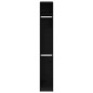 vidaXL Armadio in Rovere Nero 30 x 50 x 200 cm – fatto in legno ingegnerizzato.