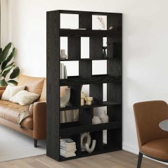 vidaXL Divisore per stanze 2 pezzi Rovere nero 100x33x187,5 cm Legno ingegnerizzato