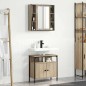 vidaXL Set Armadietti Bagno 2 Pezzi Rovere Legno Ingegnerizzato
