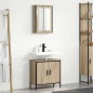 vidaXL Set di mobili per bagno 2 pezzi in quercia ingegnerizzata vidaXL Set di mobili per bagno 2 pezzi in quercia ingegnerizzata