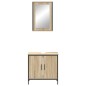 vidaXL Set di mobili per bagno 2 pezzi in quercia ingegnerizzata vidaXL Set di mobili per bagno 2 pezzi in quercia ingegnerizzata