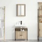 vidaXL Set di Armadietti per Bagno a 2 Pezzi Rovere Ingegnerizzato vidaXL Set di Armadietti per Bagno a 2 Pezzi Rovere Ingegnerizzato