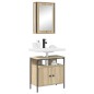 vidaXL Set di Armadietti per Bagno a 2 Pezzi Rovere Ingegnerizzato vidaXL Set di Armadietti per Bagno a 2 Pezzi Rovere Ingegnerizzato