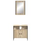 vidaXL Set di Armadietti per Bagno a 2 Pezzi Rovere Ingegnerizzato vidaXL Set di Armadietti per Bagno a 2 Pezzi Rovere Ingegnerizzato