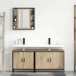 vidaXL Set di Mobili da Bagno a 3 Pezzi in Rovere Sonoma Legno Ingegnerizzato vidaXL Set di Mobili da Bagno a 3 Pezzi in Rovere Sonoma Legno Ingegnerizzato