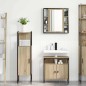 vidaXL Set di Mobili da Bagno in 3 Pezzi in Rovere Chiaro in Legno Ingegnerizzato vidaXL Set di Mobili da Bagno in 3 Pezzi in Rovere Chiaro in Legno Ingegnerizzato