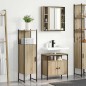 vidaXL Set di Mobili da Bagno in 3 Pezzi in Rovere Chiaro in Legno Ingegnerizzato vidaXL Set di Mobili da Bagno in 3 Pezzi in Rovere Chiaro in Legno Ingegnerizzato
