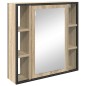 vidaXL Set di Mobili da Bagno in 3 Pezzi in Rovere Chiaro in Legno Ingegnerizzato vidaXL Set di Mobili da Bagno in 3 Pezzi in Rovere Chiaro in Legno Ingegnerizzato
