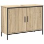vidaXL Set di Mobili per Bagno in 3 Pezzi Rovere in Legno Ingegnerizzato vidaXL Set di Mobili per Bagno in 3 Pezzi Rovere in Legno Ingegnerizzato