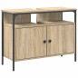 Set di Armadi da Bagno vidaXL in 3 Pezzi in Legno Ingegnerizzato in Rovere Sonoma Set di Armadi da Bagno vidaXL in 3 Pezzi in Legno Ingegnerizzato in Rovere Sonoma