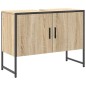 Set di Mobili da Bagno vidaXL in 3 Pezzi Rovere Chiaro Legno Ingegnerizzato